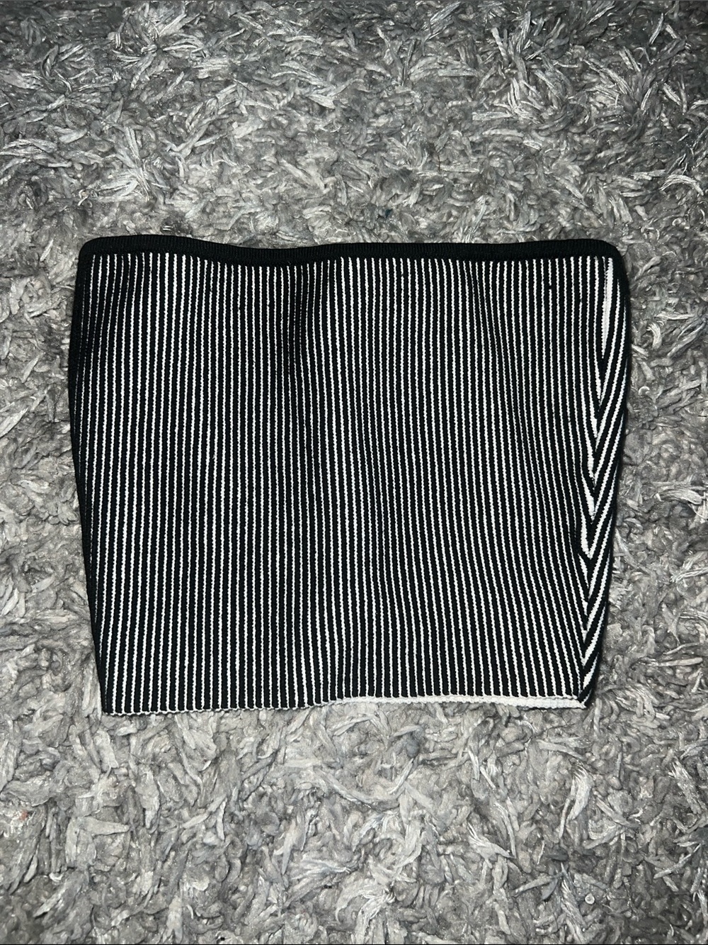 Babaton Black and White Tube Top